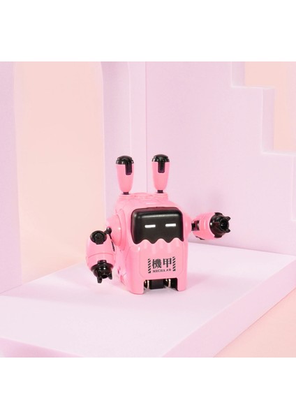 DELTA35 Robot Figürlü 35W Hızlı Şarj Adaptörü ve Şarj Standı, Pembe indirimleri