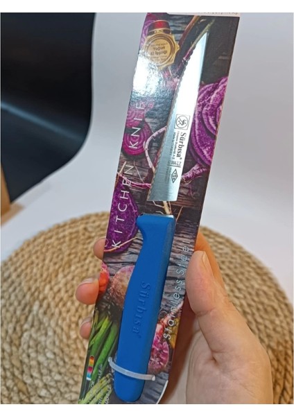 Sürbisa 61004 Sebze Bıçağı Koyu Mavi Lz 1 Koli (12 Adet Tırtıklı ) fırsatları