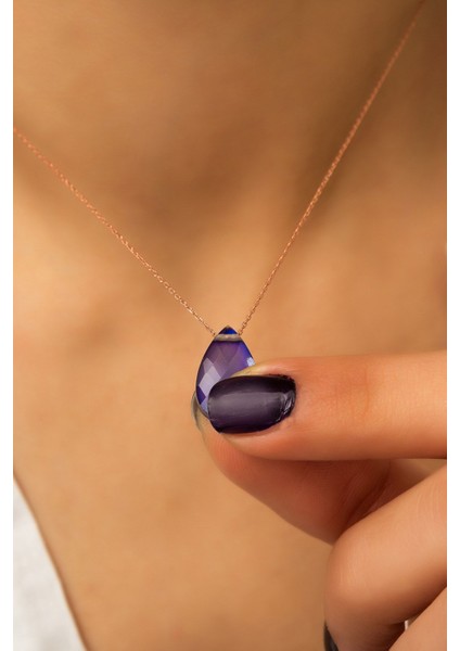 925 Ayar Gümüş His Taşı Kolye – Zarif Tasarım, Dayanıklı Zincir ve Şık Hediye Seçeneği