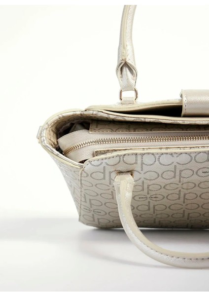 05PC24K817-PMN Çanta Altın Kadın Omuz Çantası