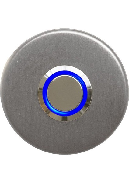 Z-101M Paslanmaz Tek Kontak Zil Butonu Mavi LED