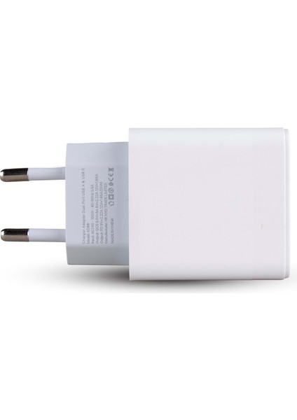 AD88 20W Çift USB Şarj Adaptörü - Hızlı Şarj Cihazı Beyaz fırsatları