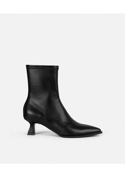 Deri Görünümlü Mini Topuklu Bot IW6250034002001