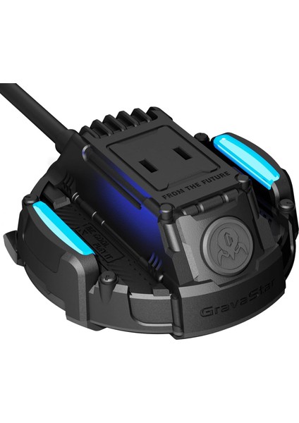 ALPHA65 Robot Figürlü 65W Hızlı Şarj Adaptörü ve Şarj Standı, Gri modelleri