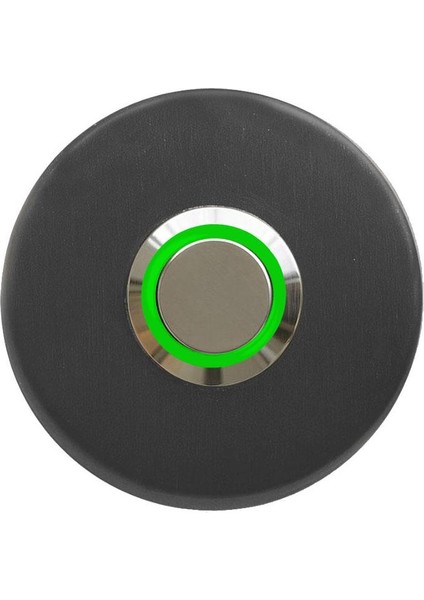 Z-101AY Antresit Paslanmaz Tek Kontak Zil Butonu Yeşil LED