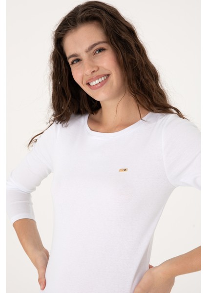 Kadın Beyaz Sweatshirt 50315419-VR013 fiyatları