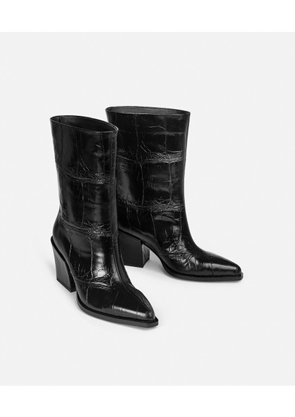 %100 Deri Sivri Burun Bot IW6250034004001 modelleri