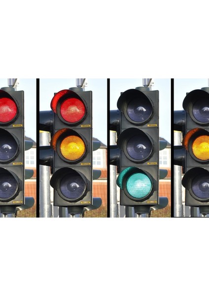 Üçlü Ledli Oto Sinyal Verici, Trafik Lambası 100 mm modelleri