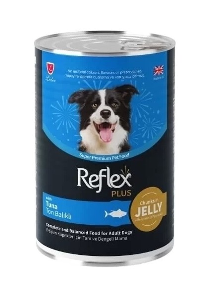 Reflex Plus Jöle Içinde Ton Balıklı Yetişkin Konserve Köpek Maması 400 gr