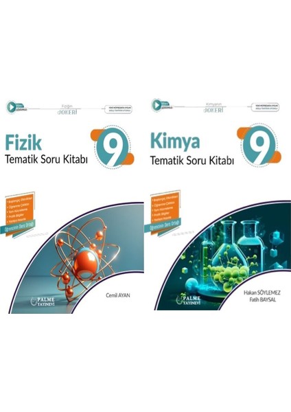 Palme 9.sınıf Fizik ve Kimya Soru Bankası Seti 2 Kitap