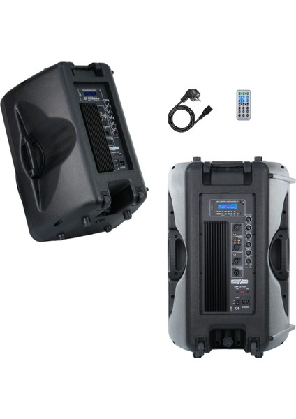 AMPLE-15A Aktif Kabin Hoparlör 15 Inç 1000 Watt Bluetooth USB fırsatları