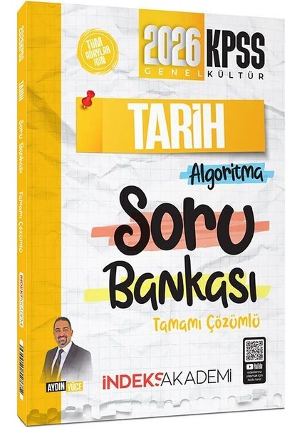 Indeks Akademi Yayıncılık 2026 Kpss Tarih Algoritma Soru Bankası Çözümlü - Aydın Yüce
