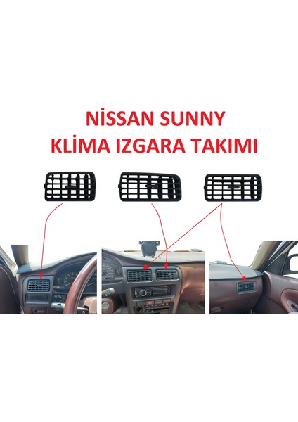Nissan Sunny Havalandırma Klima Izgara Takımı
