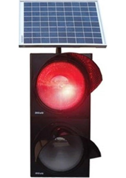 Ikili Güneş Enerjili Flaşör, Solar Çakar Lamba 300 mm