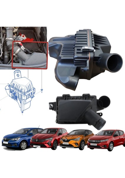 Clıo 5 Captur 2 1.0 Tce H4D Taliant 1.0 Tce Sandero 3 1.0 Sce B4D Hava Filtre Kutusu