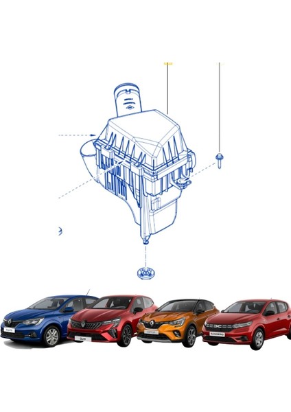 Clıo 5 Captur 2 1.0 Tce H4D Taliant 1.0 Tce Sandero 3 1.0 Sce B4D Hava Filtre Kutusu fiyatları