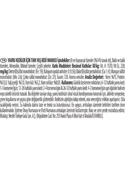 Pro Plan Kitten Tavuklu Yavru Konserve Kedi Maması 85 gr fiyatları