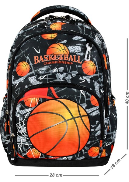 Ultra Lüks Erkek Çocuk Ortopedik Su Geçirmez İlkokul Çantası Termal Beslenme+Kalemlik Basketball Tasarım fiyatları