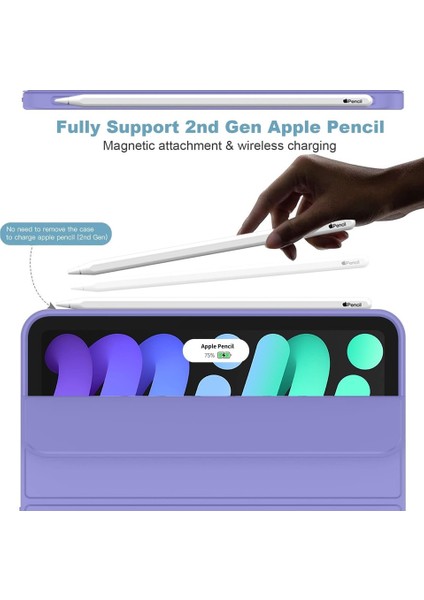 Apple iPad Mini 7 A17 Pro (2024) Kalemlikli Uyku Modlu Yatay Standlı Stromix Smart Kılıf fiyatları