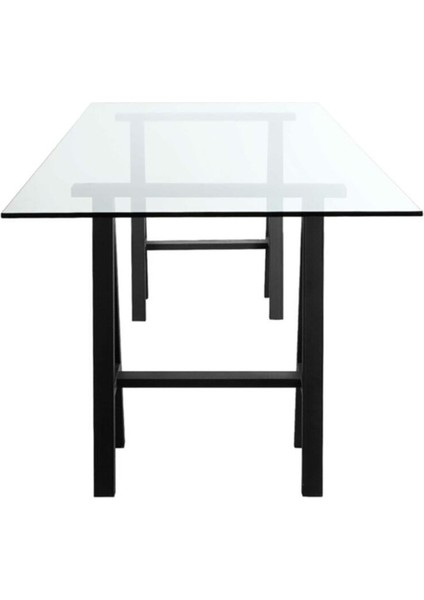 Arlo Siyah Metal Cam Yemek Masası indirimleri