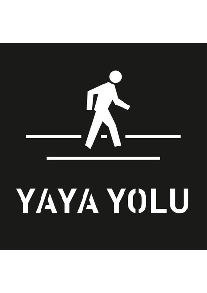 Boyama Şablonu Yaya Yolu 100X100CM