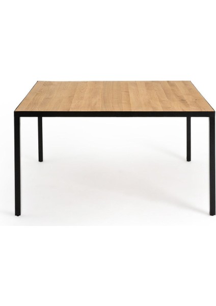 Day Siyah Metal Ahşap Yemek Masası modelleri