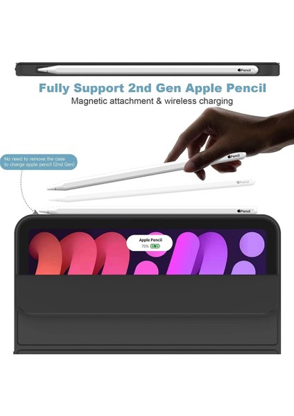 Apple iPad Mini 7 A17 Pro (2024) Kalemlikli Uyku Modlu Yatay Standlı Stromix Smart Kılıf fiyatları