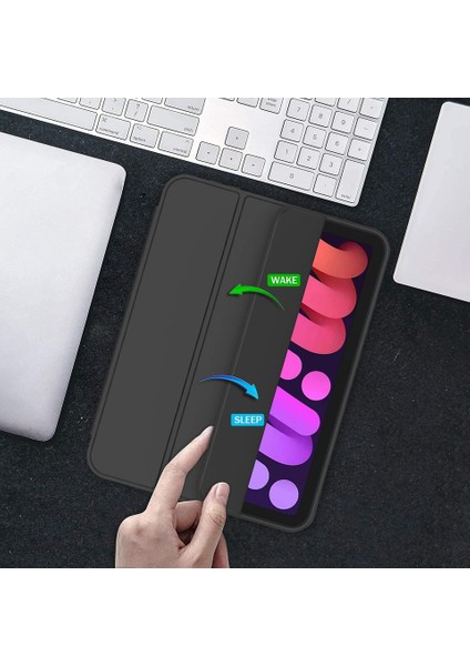 Apple iPad Mini 7 A17 Pro (2024) Kalemlikli Uyku Modlu Yatay Standlı Stromix Smart Kılıf fırsatları