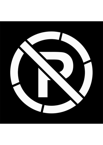 Boyama Şablonu Park Yasaktır 100X100CM