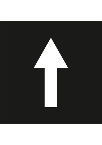 Boyama Şablonu Ileri Ok Işareti 100X100CM
