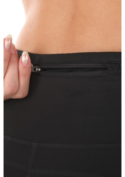 Dri Fit Fast Mid Rise 7/8 Tight Hbr Kadın Toparlayıcı 3 Cebli Koşu Antrenman Taytı Siyah modelleri