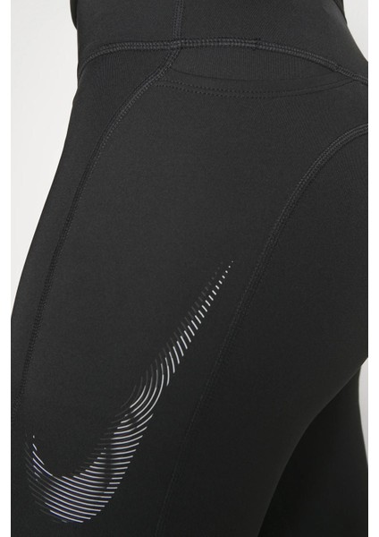 Dri Fit Fast Mid Rise 7/8 Tight Hbr Kadın Toparlayıcı 3 Cebli Koşu Antrenman Taytı Siyah fırsatları