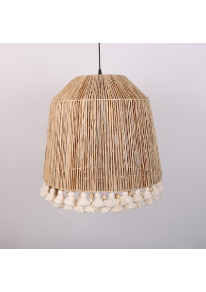 Mylamp Istanbul Rafya ve Ponponlu Separatörlü 53X50 cm Avize. fiyatları