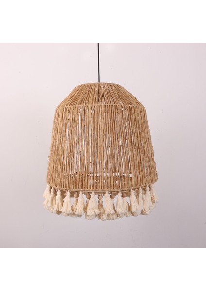 Mylamp Istanbul Rafya ve Ponponlu Separatörlü 53X50 cm Avize. modelleri