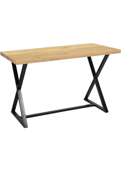 Fairport Siyah Metal Ahşap Yemek Masası Seti modelleri