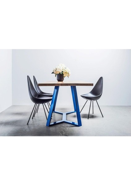 Yasi Mavi Metal Masif Yemek Masası fiyatları