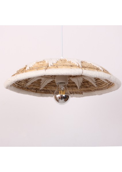 Mylamp Inka 40X9 cm Çap- Doğal Abaka Aydınlatma