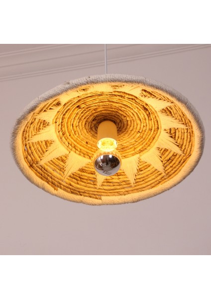 Mylamp Inka 40X9 cm Çap- Doğal Abaka Aydınlatma fiyatları