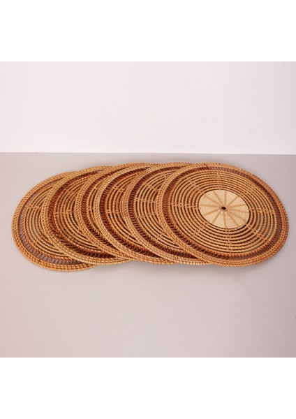 Mylamp Işıl 40X40 cm Rattan Supla & Duvar Dekoru 6'lı Set indirimleri