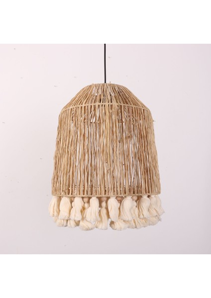 Mylamp Istanbul Rafya ve Ponponlu Separatörlü 37X43 cm Avize. fırsatları