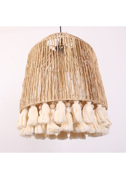 Mylamp Istanbul Rafya ve Ponponlu Separatörlü 37X43 cm Avize. indirimleri