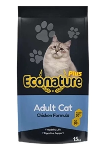 Econature Plus Tavuklu Yetişkin Kedi Maması 15 kg