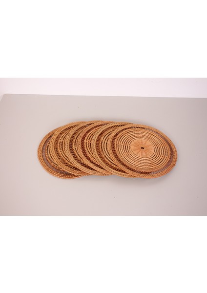 Mylamp Işıl Dekoratif 30X30 Cm. Rattan Supla ve Duvar Dekoru 6'lı Set fiyatları