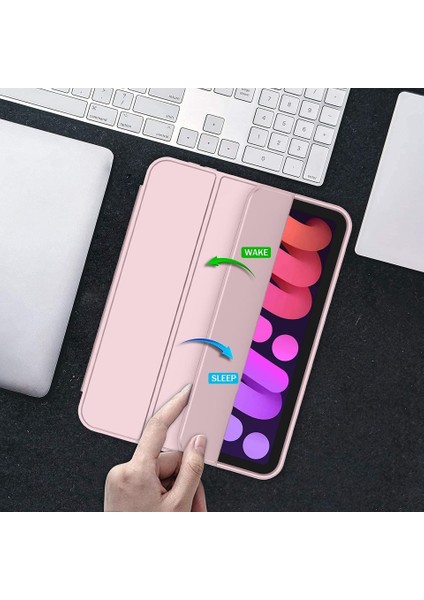 Apple iPad Mini 7 A17 Pro (2024) Kalemlikli Uyku Modlu Yatay Standlı Stromix Smart Kılıf fırsatları