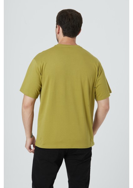 %100 Pamuk Erkek Relax Fit Rahat Kalıp Bisiklet Yaka Basic Düz Kısa Kollu Baskılı Tişört TNT-010 indirimleri