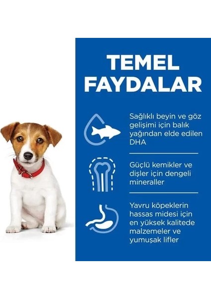 Hills Puppy Small & Miniature Tavuklu Küçük Irk Yavru Köpek Maması 3 kg modelleri