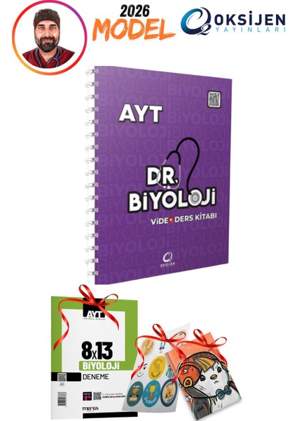 2026 Model Oksijen Yayınları Dr Biyoloji Ayt Video Ders Kitabı (Kamp Konu Anlatım) 3 Hediyeli Set
