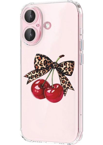Iphone 16 Uyumlu Desenli Lüx Şeffaf Silikon Kılıf MNL29 modelleri