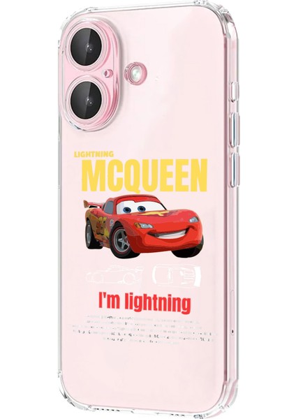 Iphone 16 Uyumlu Desenli Lüx Şeffaf Silikon Kılıf MNL11