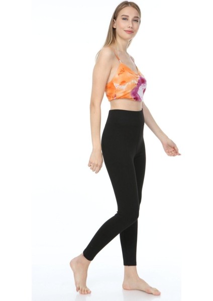 Kadın Siyah Yüksek Bel Toparlayıcı 2 Beden Incelten Çelik Tayt fırsatları